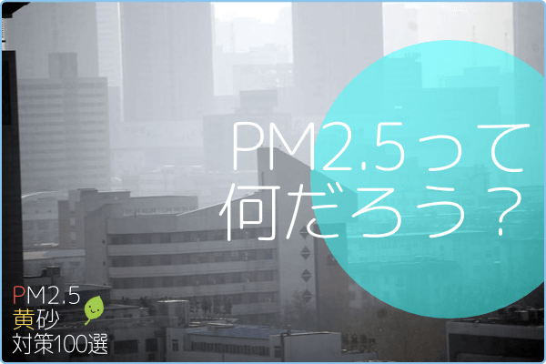 PM2.5って何だろう？