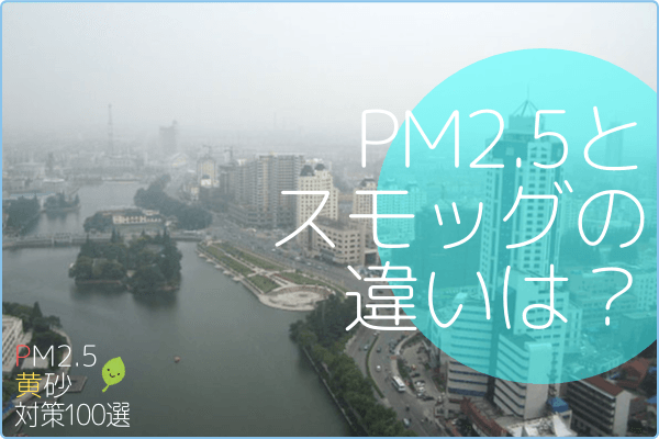 PM2.5とスモッグの違いは？